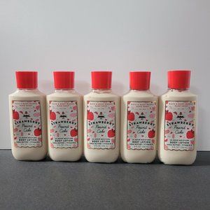 Bath and Body Works Strawberry Pound Cake Body Lotion 5 Bottles